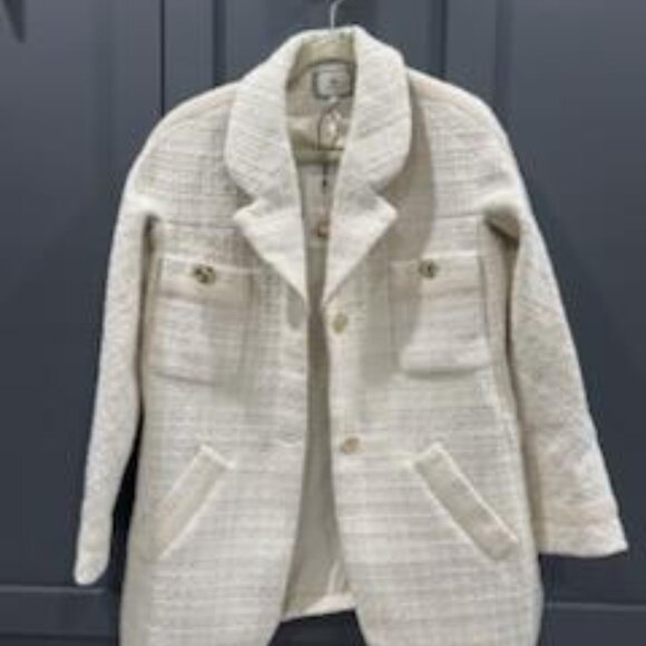 NWT Tuckernuck Ivory Tweed Renata Jacket - Picture 7 of 10